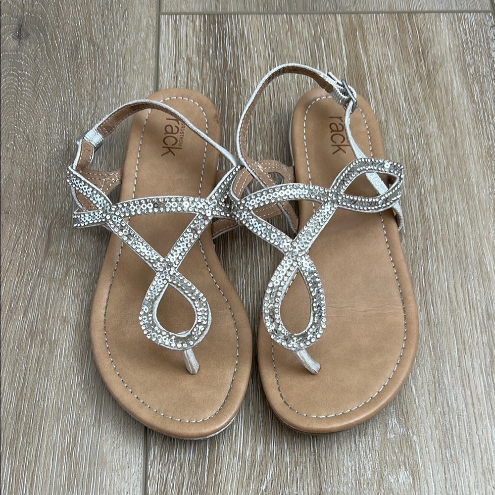 Girls Silver Sandals